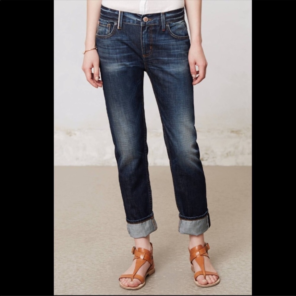 LEVEL 99 Relaxed Lily Straight Leg Jeans Blue Denim